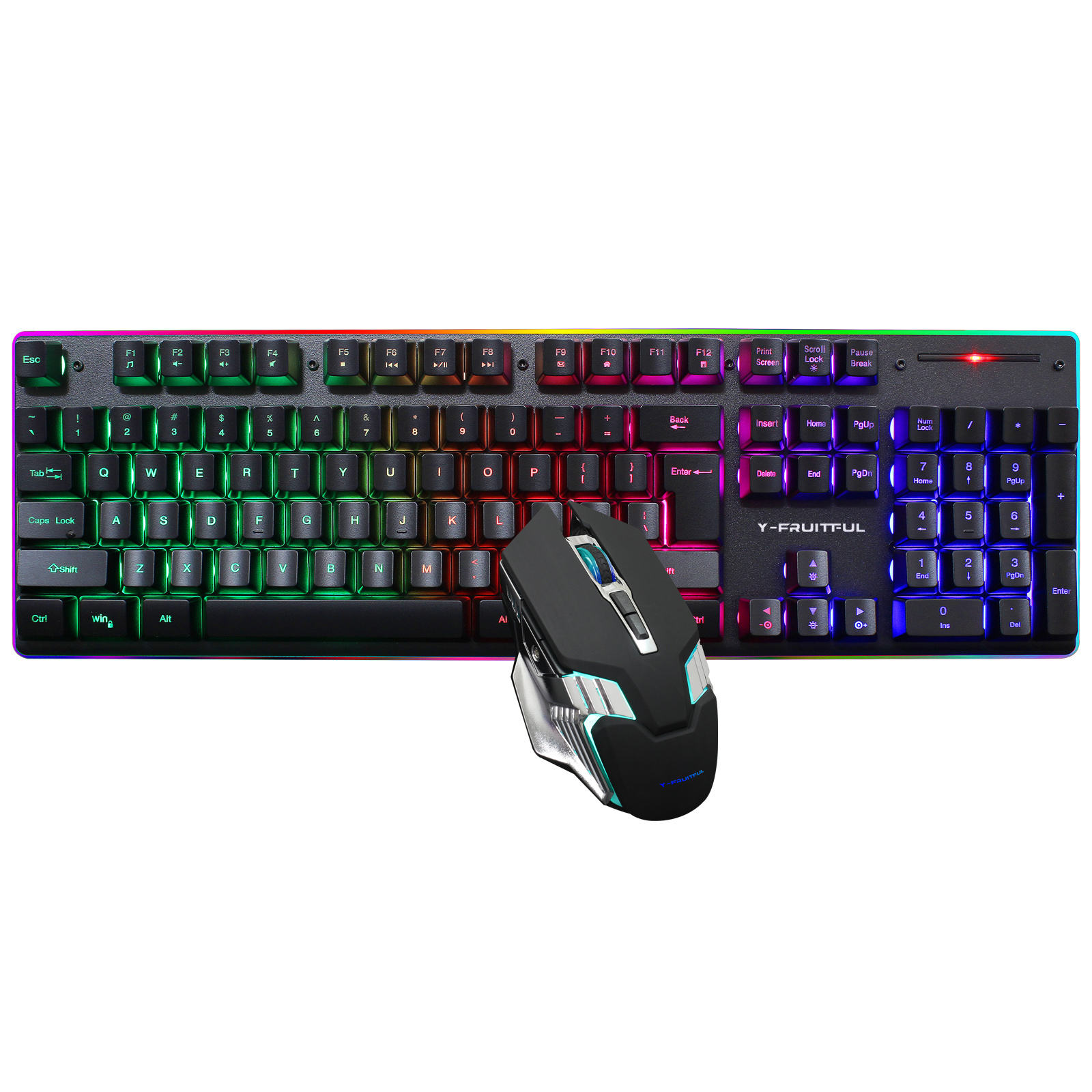 Gaming Keyboard And Mouse Combo - 104키 RGB 컴퓨터 무선 USB 충전식