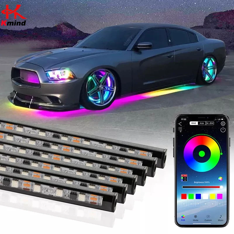 Rgb Underglow Strip - 차량 하부 네온 LED 조명, 섀시