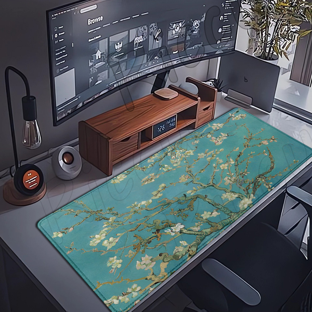 Gaming Keyboard Higround - 빈티지 유화 마우스 패드 다빈치 데스크