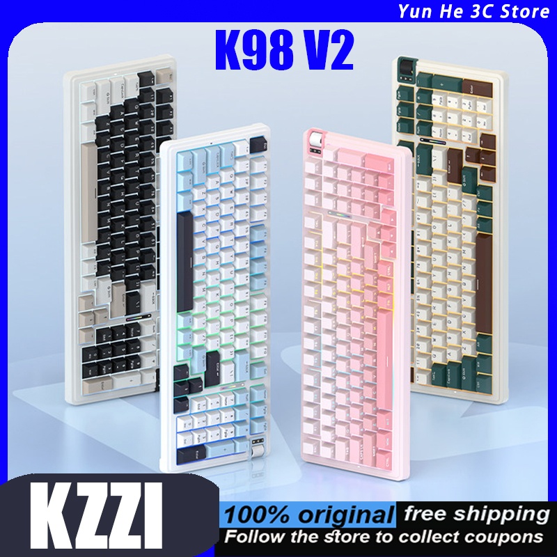 Gaming Keyboard Hot Swappable - KZZI K98 V2 기계식 키보드 3가지