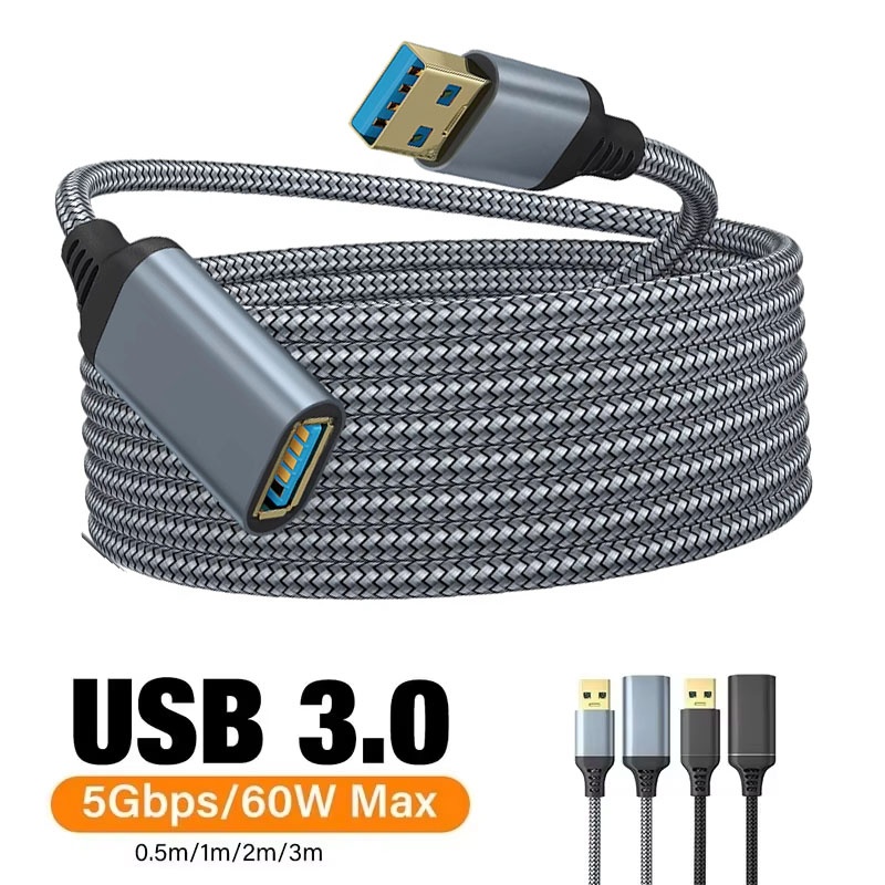 Coiled Usb Cable - USB 3.0 나일론 편조 연장 케이블