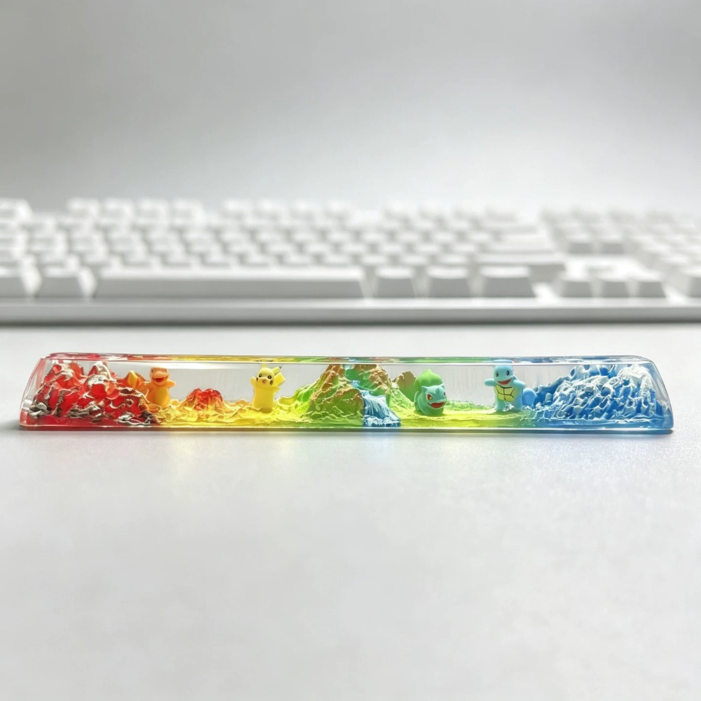 Gaming Keyboard Mechanical - 포켓몬 3D 키캡 이브이 레진 스페이스바