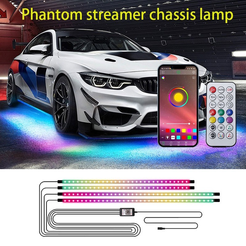 Rgb Underglow Strip - 4in1 자동차 유연한 언더글로우 스트립 라이트