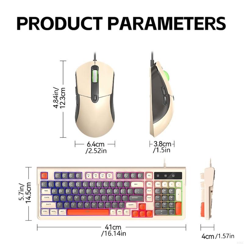 98키 키보드 마우스 콤보 RGB 조명 USB 연결 게 - Gaming Keyboard And Mouse Combo 리뷰 및 가격