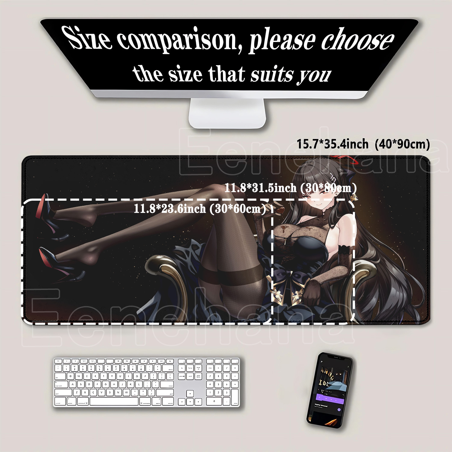 게임용 블루 아카이브 츠키츠키 리오 카와이 마우스 패드 - Gaming Keyboard Typewriter 리뷰 및 가격