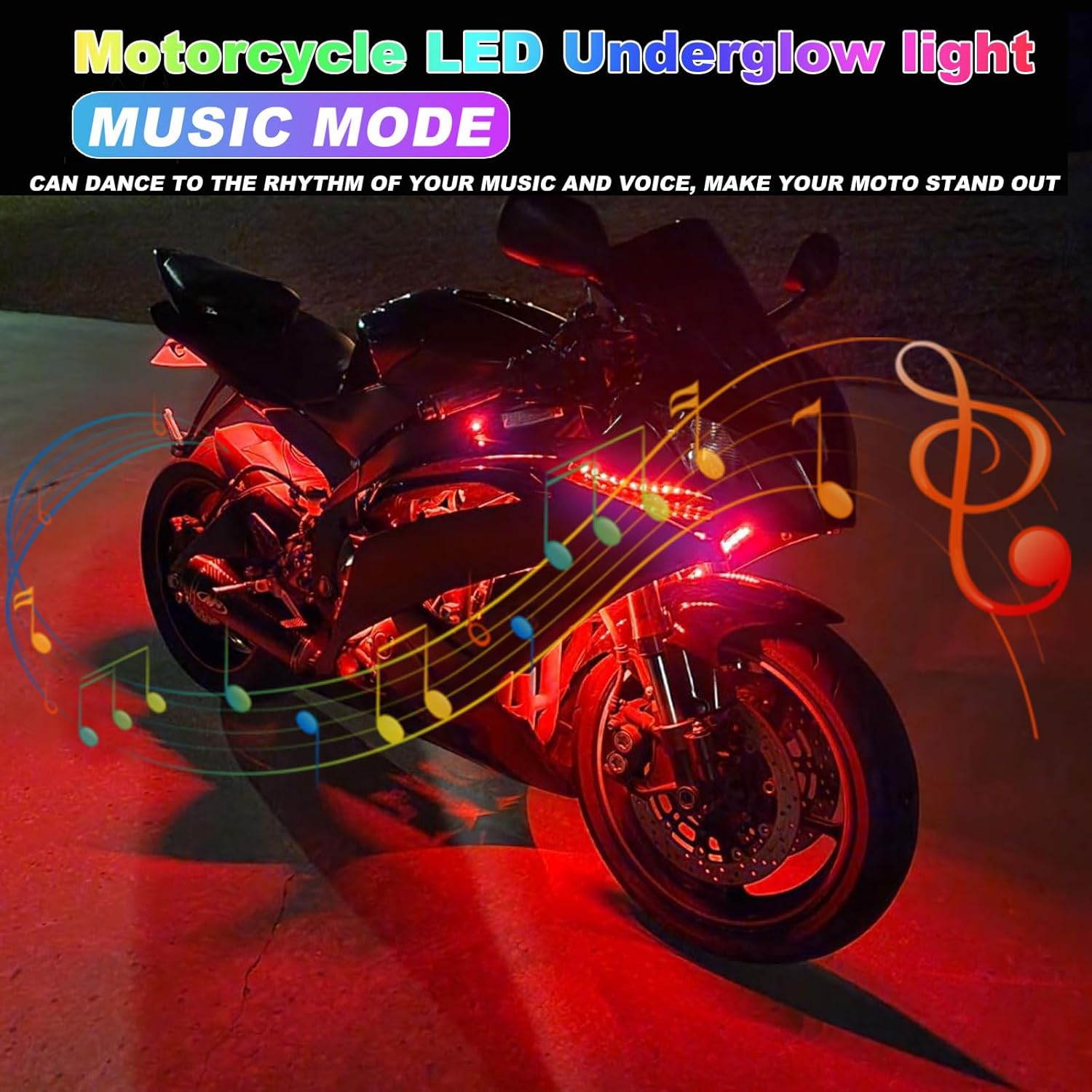 12in1 새로운 오토바이 분위기 조명 언더글로우 라이 - Rgb Underglow Strip 리뷰 및 가격
