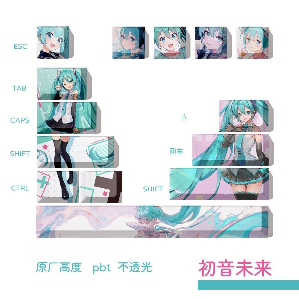 하츠네 미쿠 키캡, OEM 높이 PBT 염료승화 기계식 - Gaming Keyboard Mechanical 리뷰 및 가격