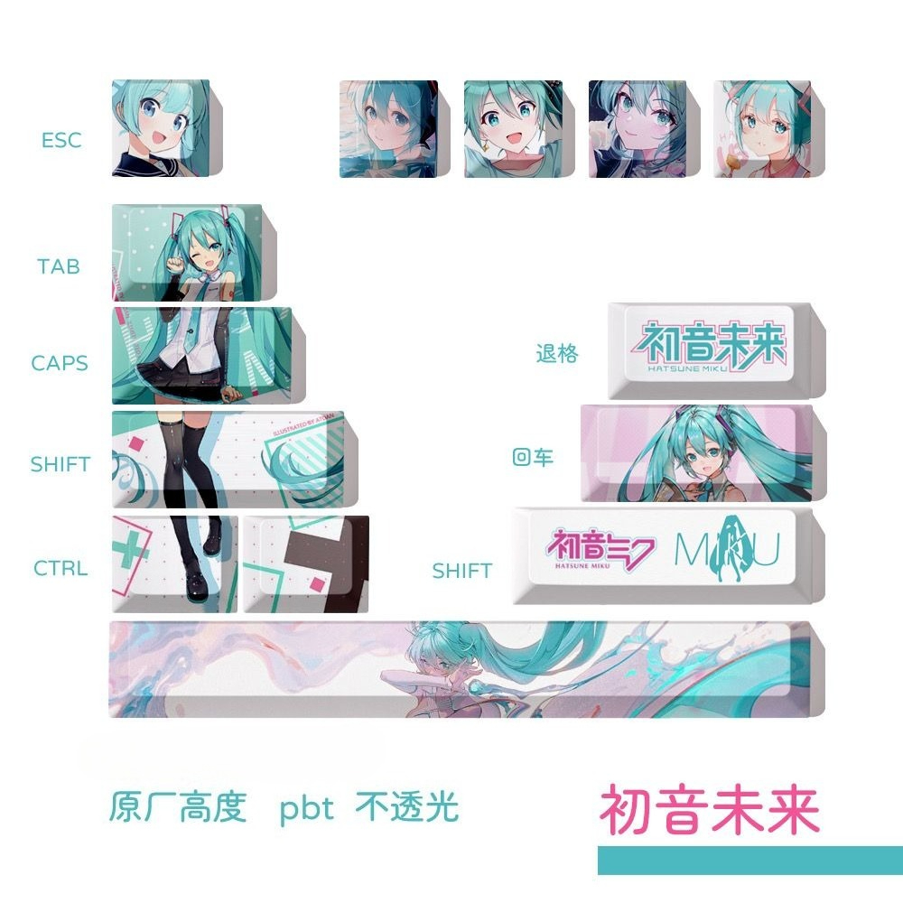 하츠네 미쿠 키캡, OEM 높이 PBT 염료승화 기계식 - Gaming Keyboard Mechanical 리뷰 및 가격