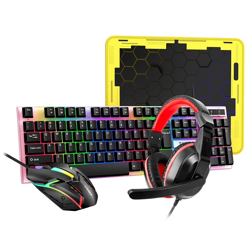 스페인어 러시아어 키보드 레이아웃 게이밍 콤보 4 in - Gaming Keyboard And Mouse Combo 리뷰 및 가격