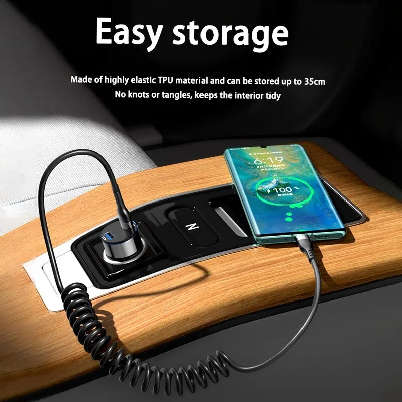 5A 고속 충전 코일형 USB C to USB C 케이 - Coiled Usb Cable 리뷰 및 가격