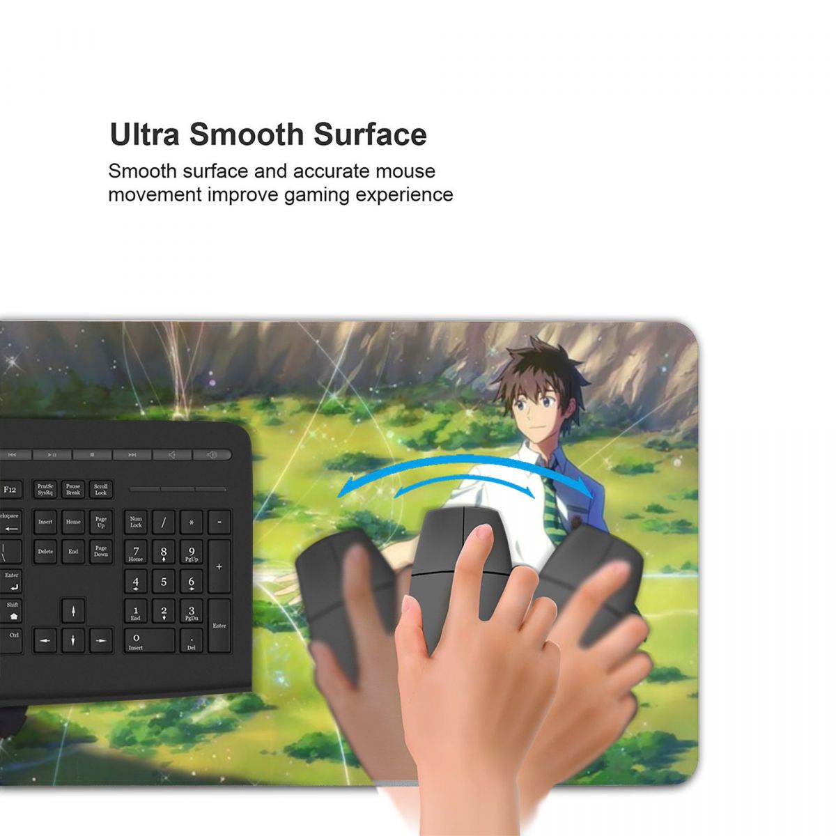 일본 애니메이션 당신의 이름 대형 마우스 패드 컴퓨터  - Gaming Keyboard Name 리뷰 및 가격
