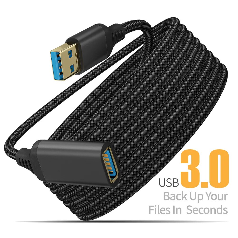 USB 3.0 나일론 편조 연장 케이블 USB 암-수  - Coiled Usb Cable 리뷰 및 가격