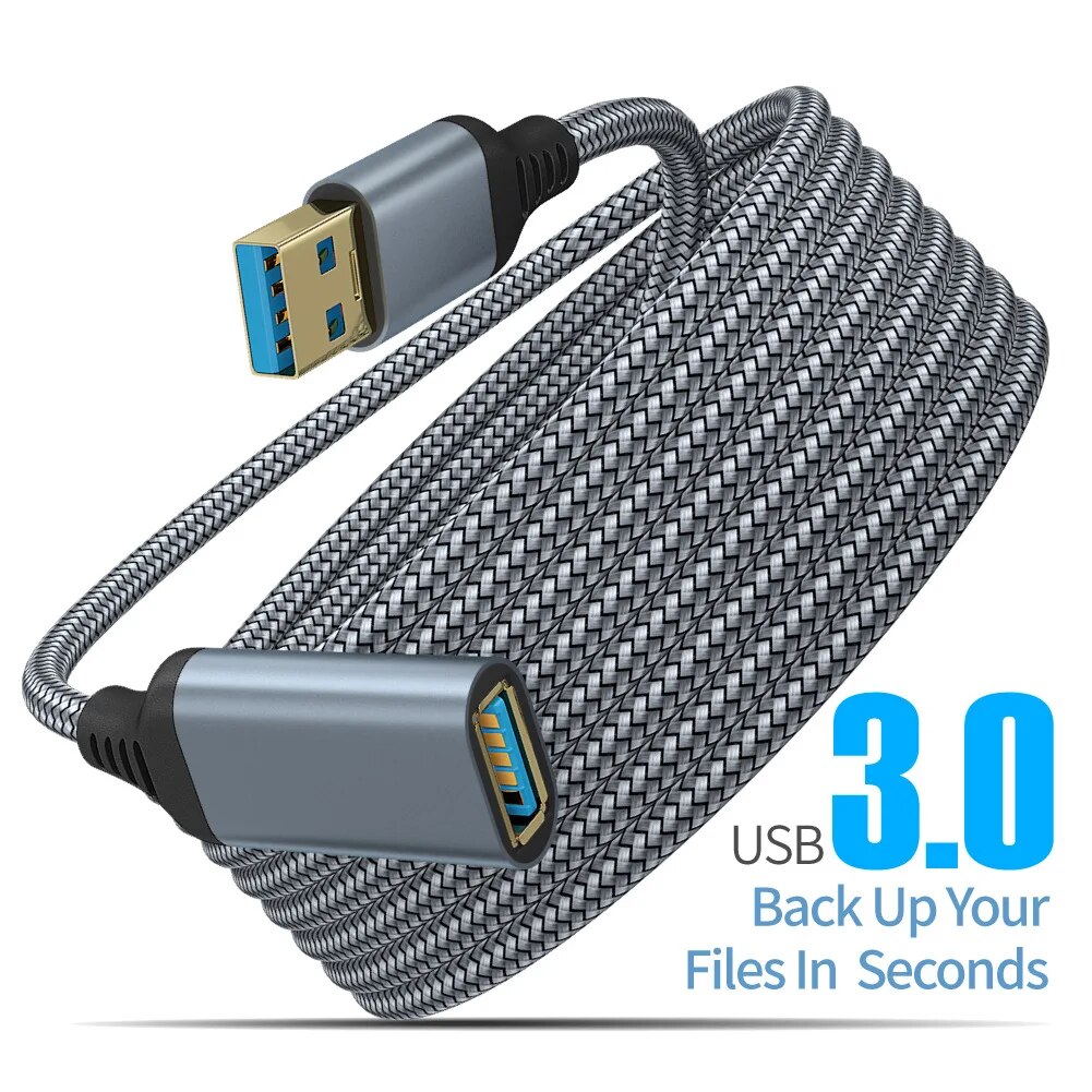 USB 3.0 나일론 편조 연장 케이블 USB 암-수  - Coiled Usb Cable 리뷰 및 가격