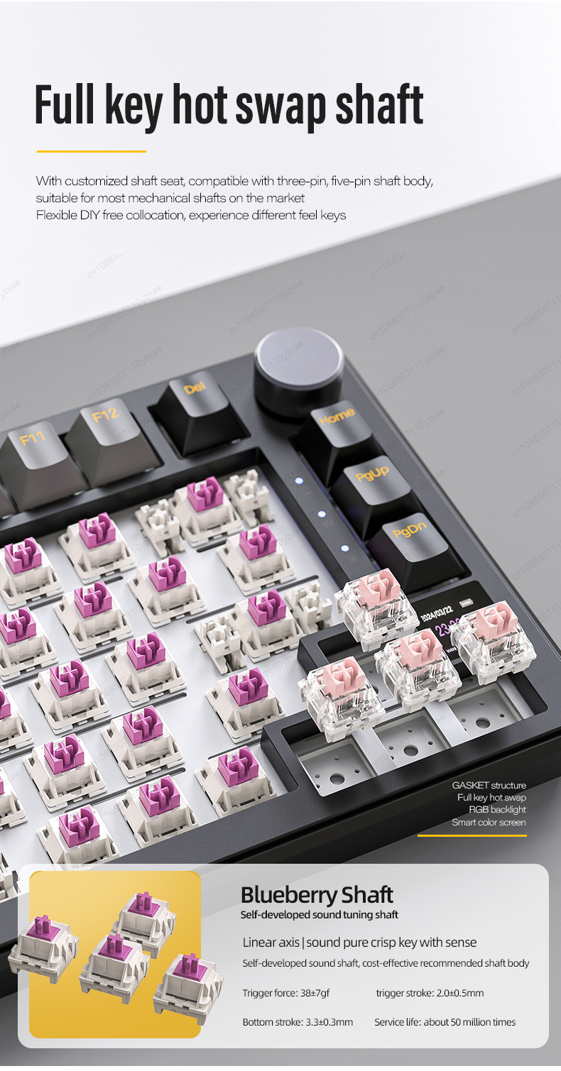 2024 새로운 AL66 기계식 키보드 알루미늄 합금  - Gaming Keyboard Hot Swappable 리뷰 및 가격