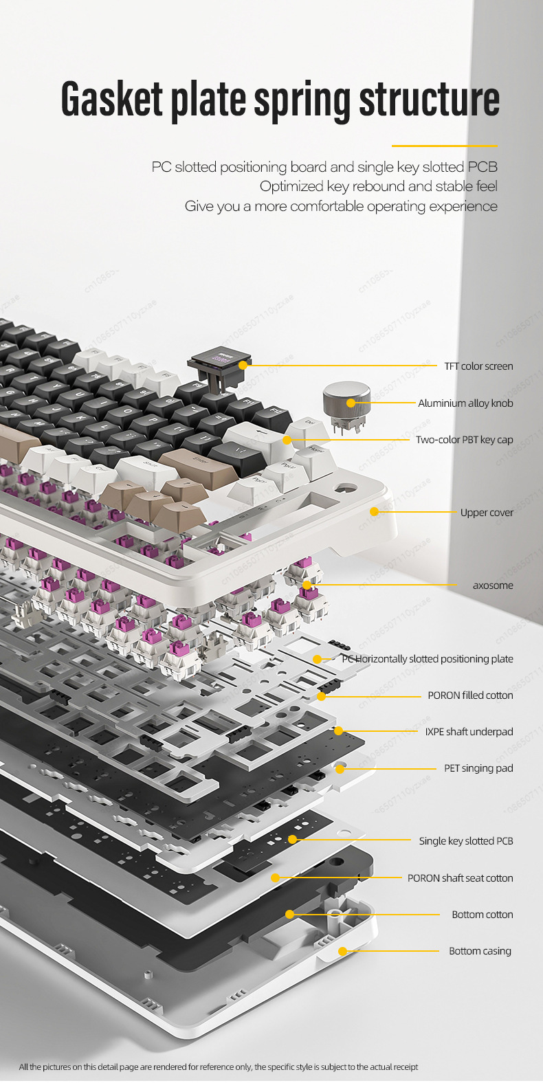 2024 새로운 AL66 기계식 키보드 알루미늄 합금  - Gaming Keyboard Hot Swappable 리뷰 및 가격