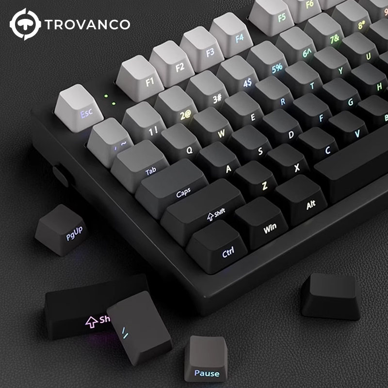 130키 그라데이션 키캡 측면 인쇄 PBT 이중 사출  - Gaming Keyboard Typewriter 리뷰 및 가격