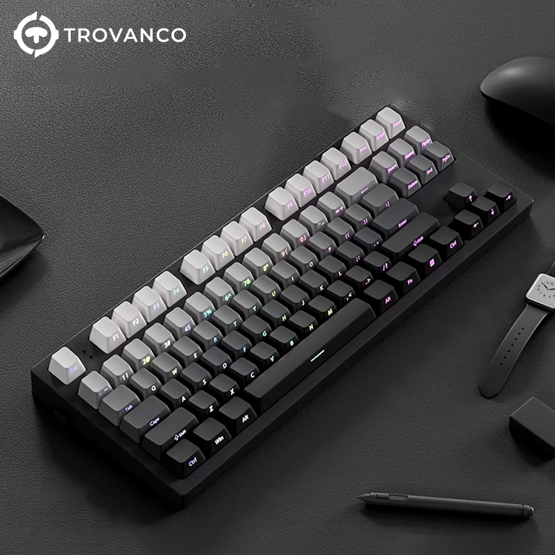 130키 그라데이션 키캡 측면 인쇄 PBT 이중 사출  - Gaming Keyboard Typewriter 리뷰 및 가격