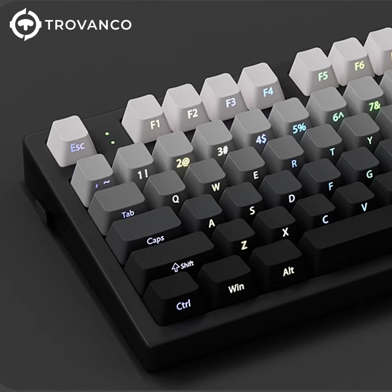130키 그라데이션 키캡 측면 인쇄 PBT 이중 사출  - Gaming Keyboard Typewriter 리뷰 및 가격