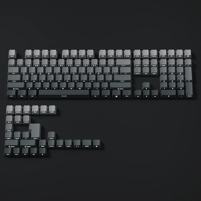 130키 그라데이션 키캡 측면 인쇄 PBT 이중 사출  - Gaming Keyboard Typewriter 리뷰 및 가격