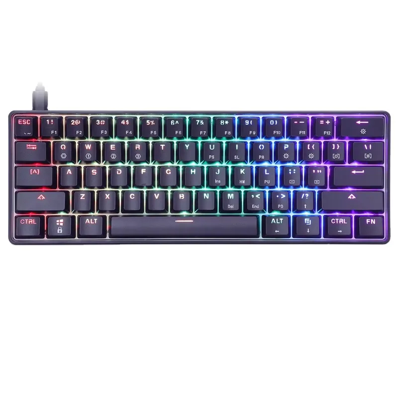 드롭쉬핑 스카이룽 GK61 SK61 RGB 60% 미니 - Gaming Keyboard Mechanical 리뷰 및 가격