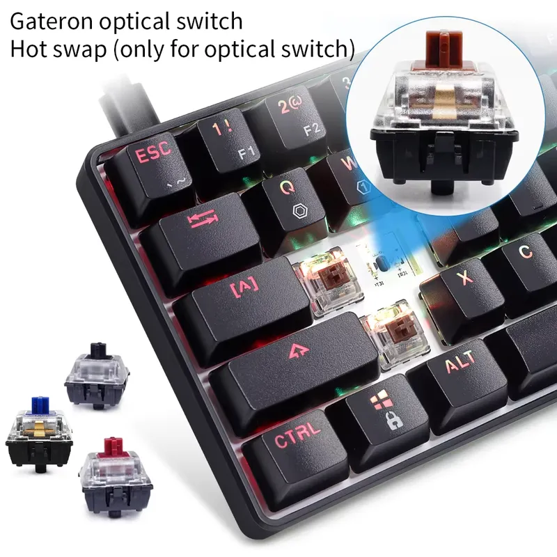 드롭쉬핑 스카이룽 GK61 SK61 RGB 60% 미니 - Gaming Keyboard Mechanical 리뷰 및 가격