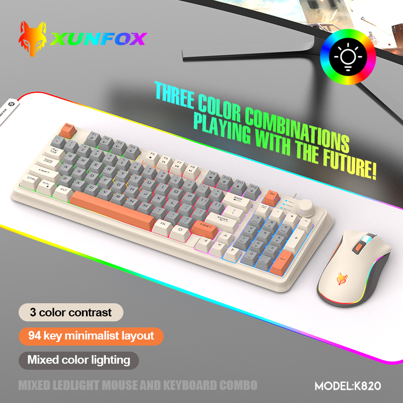 K820 USB 유선 게임 키보드 마우스 세트 조명 데 - Gaming Keyboard And Mouse Combo 리뷰 및 가격