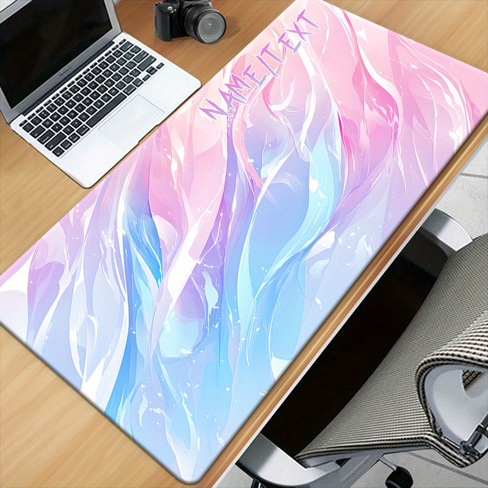 1PC 맞춤형 이름 문구 XXL 데스크 매트, 웨이브  - Gaming Keyboard Name 리뷰 및 가격