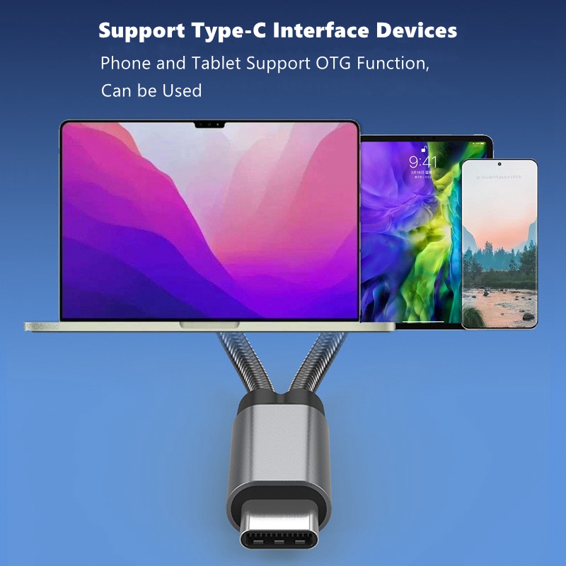 오디오 1-2 C타입-USB OTG C 다기능 어댑터, - Gaming Keyboard Types 리뷰 및 가격