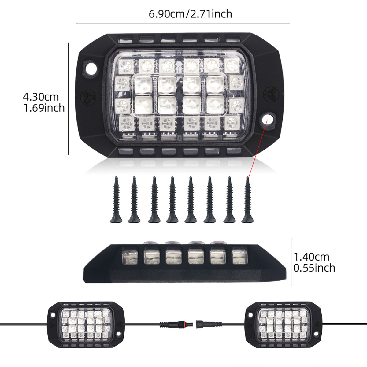 자동차 RGB LED 섀시 라이트 스트립 4/8/12  - Rgb Underglow Strip 리뷰 및 가격